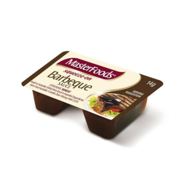 Masterfoods Squeezee BBQ Sauce 14gm 100/Ctn